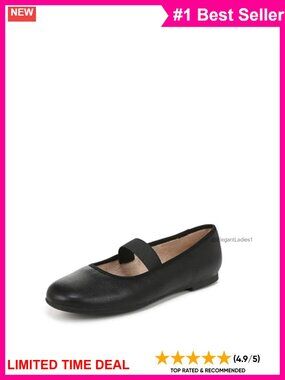 Ballet Flats with Elastic Strap, Memory Foam Arch Support, Flexible Casual Shoes